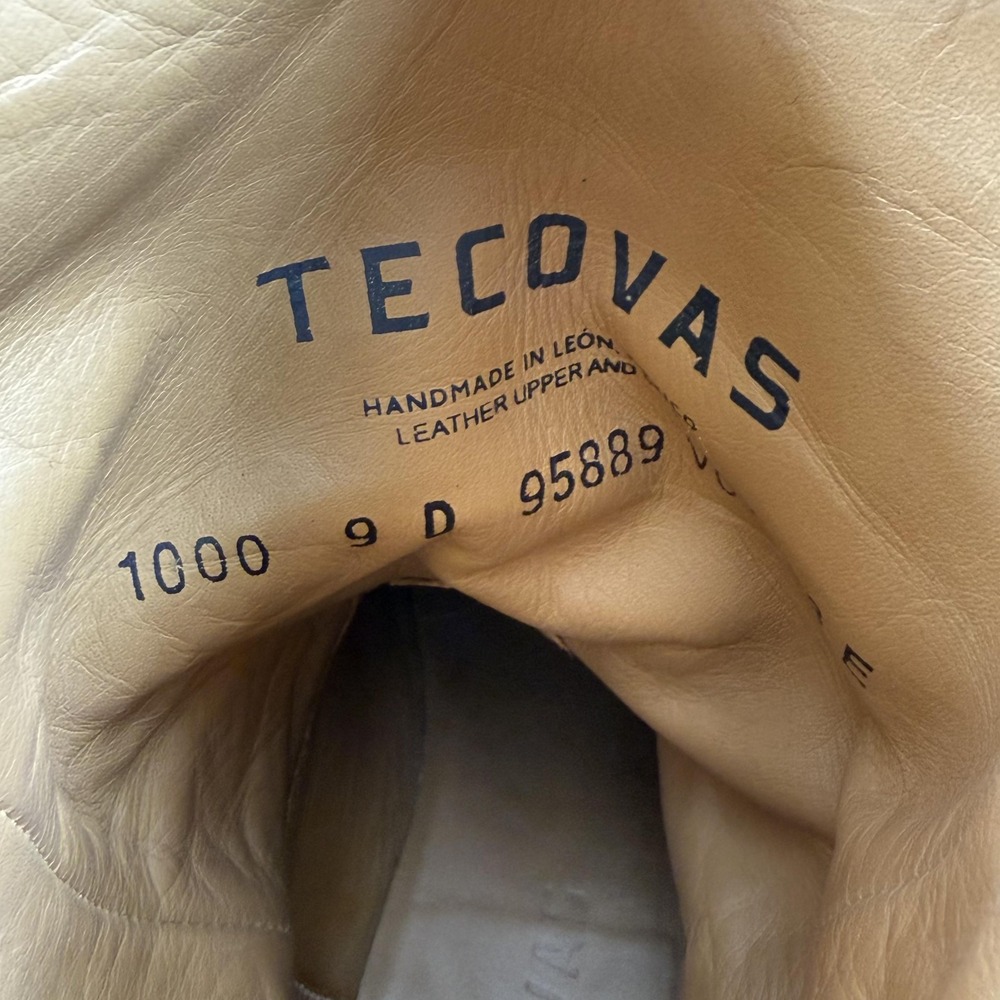 Tecovas Western Boots Mens Size 9D Brown Leather Cowboy Round Toe Pull On 1000 - Picture 15 of 16